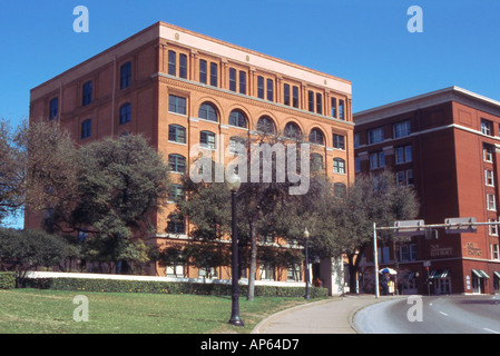 Texas School Book Depository in Dallas Texas the assassination of US President John F Kennedy Stock Photo