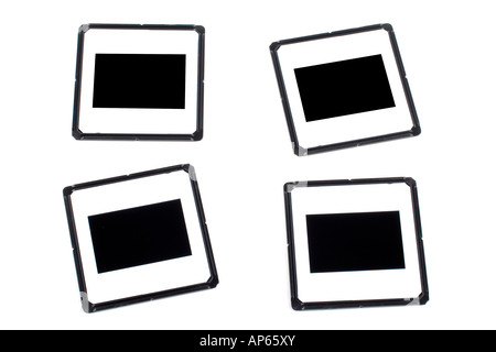 Four photo frames to insert your own images on white background Stock Photo
