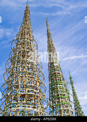 Watts towers Los Angeles Stock Photo