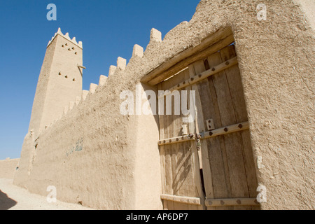 Saad Bin Saud Palace abandoned city of Old Diriya, Riyadh,  Kingdom of Saudi Arabia Stock Photo