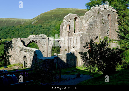 the ruin of Capel y Ffin Monastery church in the black Mts of mid wales Stock Photo