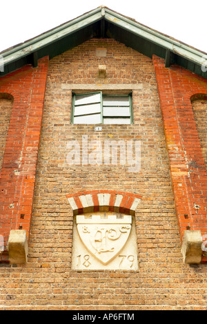 Brewery Square theatre wall in Dorchester town Dorset county England UK 26th April 2007 Stock Photo