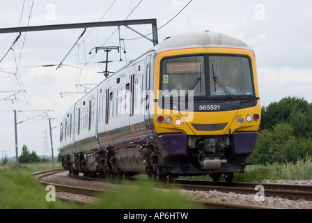 First group class 365 train approaching Littleport railway station ...