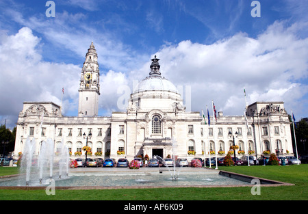 Cardiff City Hall opened in 1904 South Wales UK Stock Photo