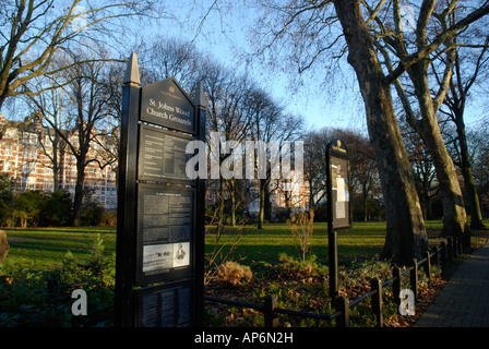 St John's Wood Church Grounds, London, England Stock Photo