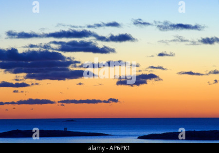 Coastal landscape at Särö Västerskog, Halland, Sweden Stock Photo