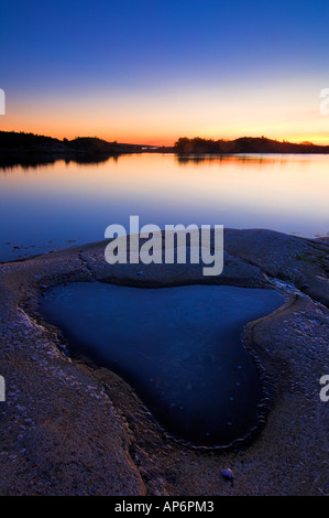 Coastal landscape at Särö Västerskog, Halland, Sweden Stock Photo