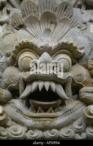 Bali traditional stone carving Indonesia Stock Photo