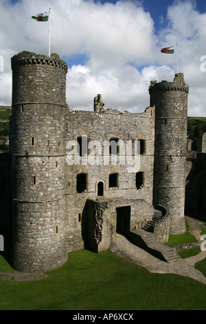 Harlech Castle, North Wales Stock Photo