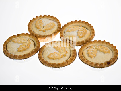 Five mince pies Stock Photo