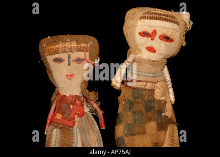 Precolombian fabric used to make doll souvenirs from Per Stock Photo