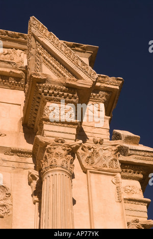 Detail of Arch of Septimius Severus Leptis Magna Libya Stock Photo