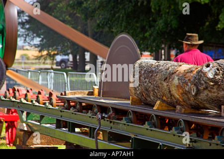 Belt Driven Saw Gloucester Steam Extravanganza August 2005 Stock Photo