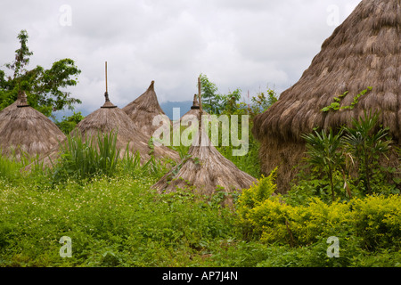 Straw Bales rural Thailand Chiang Stock Photo