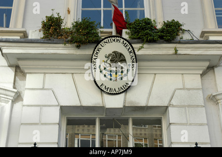 Mexican Embassy St George Street Mayfair London UK Stock Photo