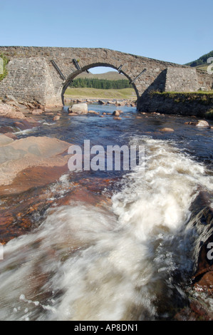 River Spey, Wades Garva Bridge, Glen Shero. Laggan.  XPL 3458-338 Stock Photo