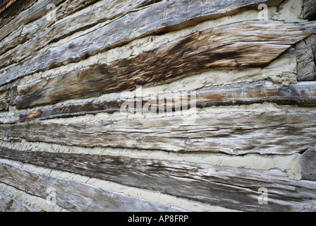 Log Cabin Logs Stock Photo