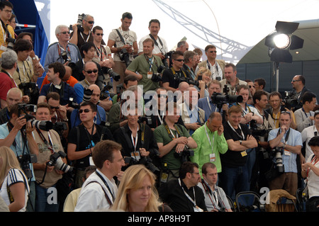 Pohotgraphers at Cannes Film Festival Cannes Farance Stock Photo