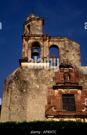 bell tower, Third Order Church, El Tercer Orden, Roman Catholic church, Roman Catholicism, town of San Miguel de Allende, Guanajuato, Mexico Stock Photo