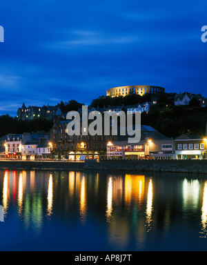 Oban Harbour at dusk Argyll Strathclyde Scotland United Kingdom Stock Photo