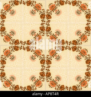 ceramic tiles seameless pattern Stock Photo