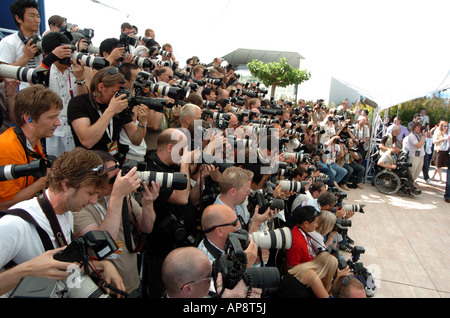 Pohotgraphers at Cannes Film Festival Cannes Farance Stock Photo