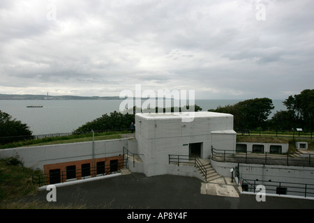 defence bunkers and positions at Grey Point Fort Helens Bay County Down Northern Ireland Stock Photo