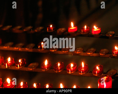 Salisbury Cathedral Votive Candles Stock Photo