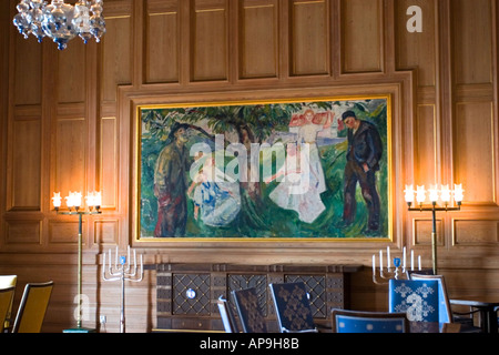 Munch Room Radhus City Hall Oslo Norway Stock Photo - Alamy
