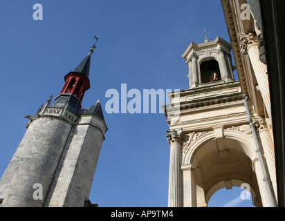 towers of Hotel du ville town hall La Rochelle charente maritime poitou charentes France  September 2006 Stock Photo