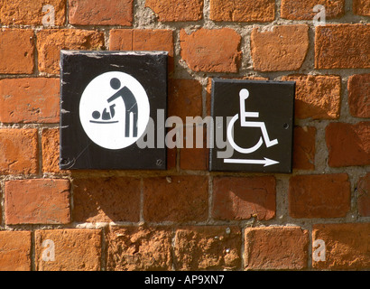 Baby Changing Unit Sign Stock Photo - Alamy