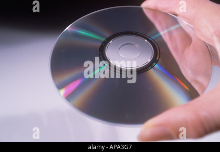 CD in hand Stock Photo