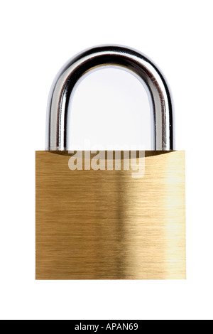 Locked metal padlock isolated on white with clipping path Stock Photo ...