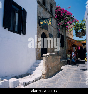 Socrates Bar Lindos Rhodes Greek Islands Greece Hellas Stock Photo Alamy Socrates Bar Lindos Rhodes Greek Islands Greece Hellas Stock Photo Alamy