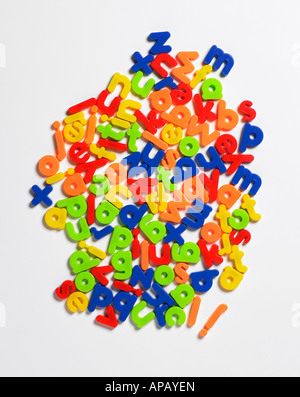plastic letters Stock Photo