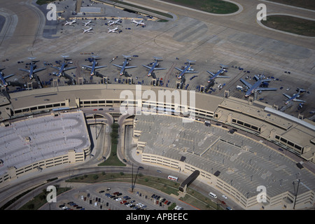 Aerial View Of DFW Dallas Fort Worth Airport Texas Stock Photo - Alamy