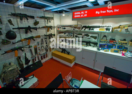 Chinese Toy Gun Manufacturer Toy and Games Fair Hong Kong Convention and Exhibition Centre Stock Photo