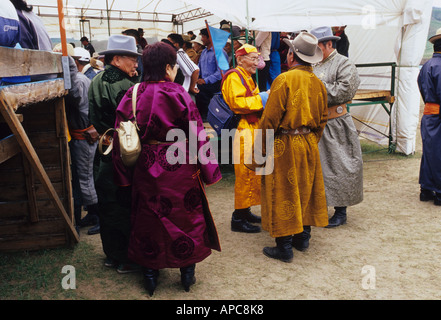 spectators naadam khar khorin Stock Photo