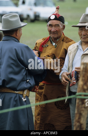 spectators naadam khar khorin Stock Photo