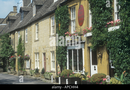 The Old Stocks Hotel, Stow-on-the-Wold, the Cotswolds, Gloucestershire, England, UK Stock Photo