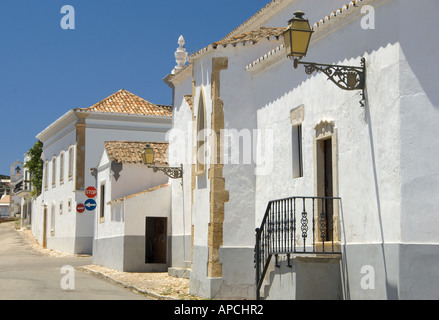 Portugal, the Eastern Algarve, Moncarapacho village Street Scene Stock Photo