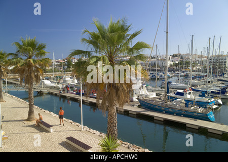 The Algarve, Lagos Marina Stock Photo