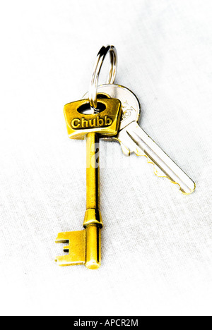 Keys cut out cutout, concept, key ring Stock Photo