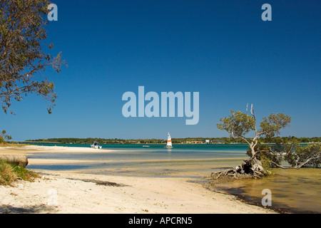 On the Pumicestone Passage Bribie Island Queensland Australia Stock Photo