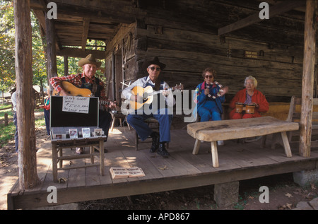 Musicians at the Museum of Appalachia Norris Tennessee Stock Photo