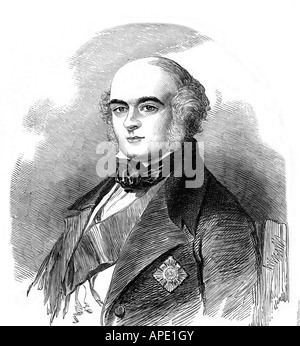Bruce, James, 8th Earl of Elgin and 12th Earl of Kincardine, 20.7.1811 - 20.11.1863, British politician, portrait, wood engraving, 19th century, , Stock Photo