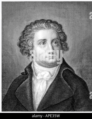 Iffland, August Wilhelm, 19.4.1759 - 22.9.1814, German actor, portrait, steel engraving, 19th century, , Artist's Copyright has not to be cleared Stock Photo
