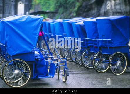 France Pyrenees Lourdes pilgrims candlelight procession to Mass Stock Photo