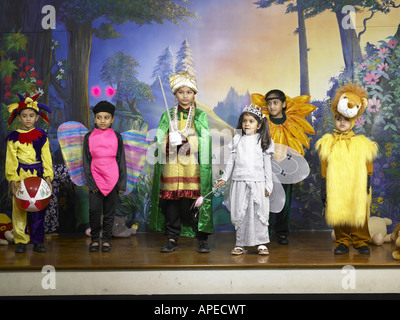 South Asian Indian girl dressed as sunflower performing fancy dress  competition on stage in nursery..., Stock Photo, Picture And Royalty Free  Image. Pic. WR0288650 | agefotostock