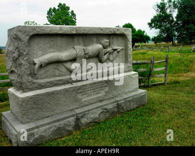 New Hampshire Monument in Gettysburg, PA Stock Photo